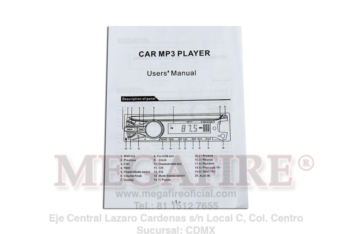 Autoestereo MF317