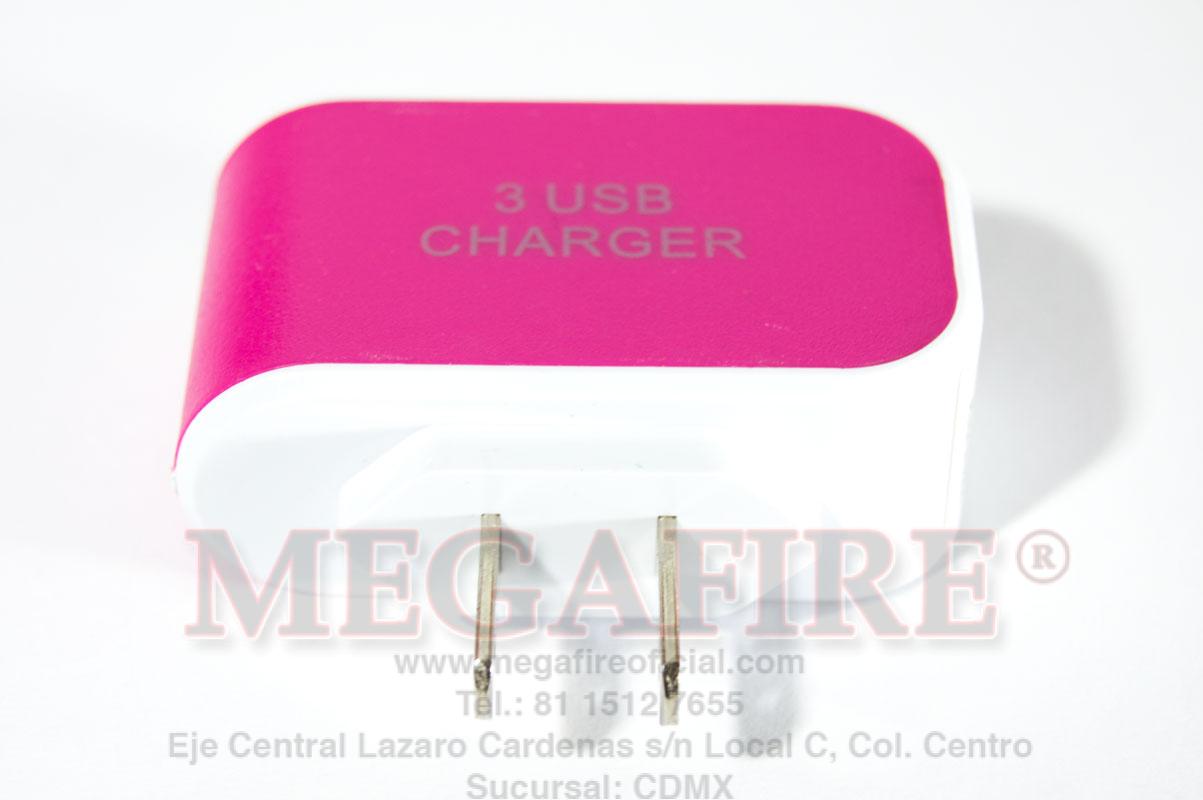 Cargador USB triple