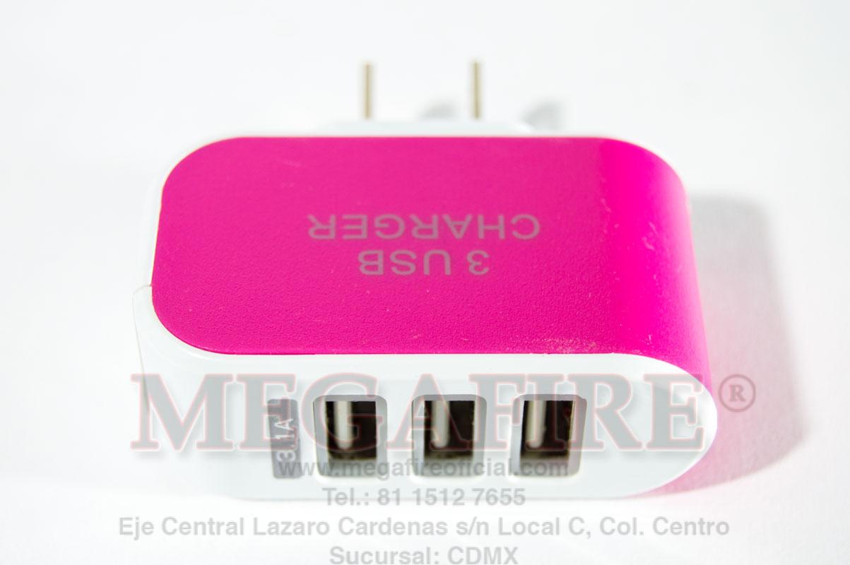 Cargador USB triple