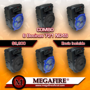 COMBO 6 Bocinas 721 N04S