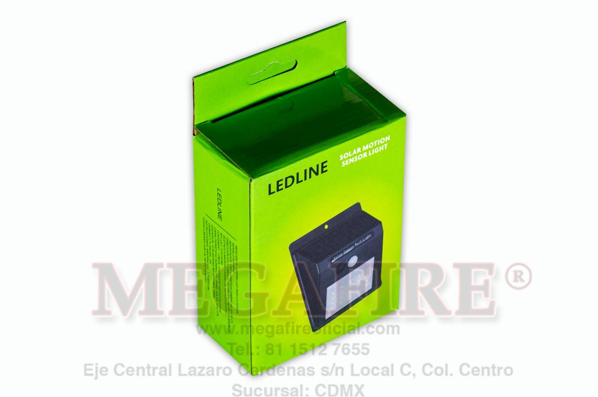 Lampara LED de carga solar con sensor de movimiento