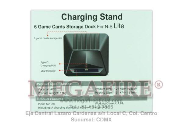 Base cargadora para Nintendo Switch y porta juegos