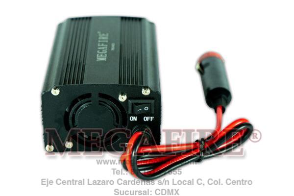 Convertidor de corriente para carro - entrada USB y trifásica