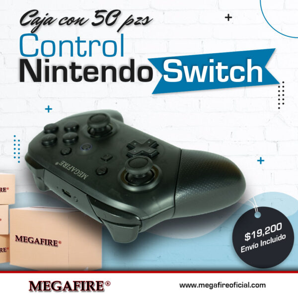 Caja con 50 piezas – Control Nintendo Switch – Envío incluido