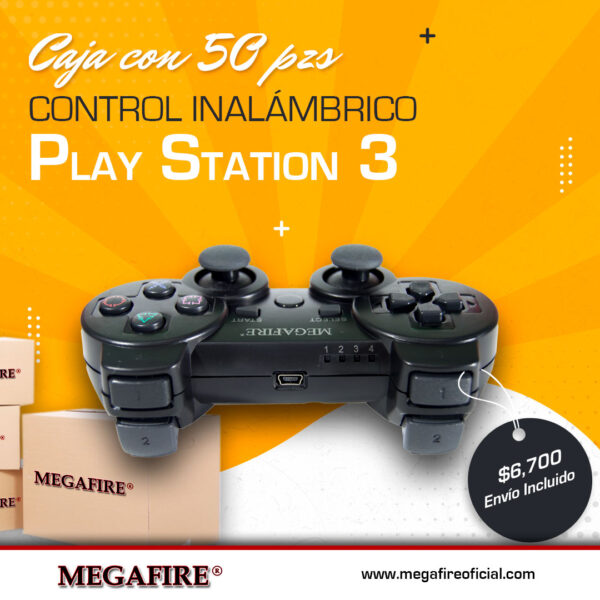 Caja con 50 piezas – Control PlayStation 3 inalámbrico – Envío incluido