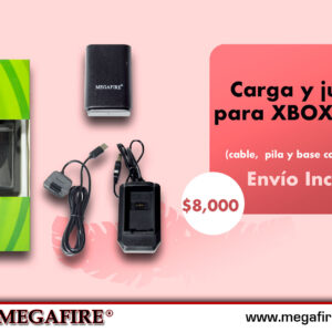 Paquete de 100 Carga y juega para XBOX 360 (cable, pila y base)