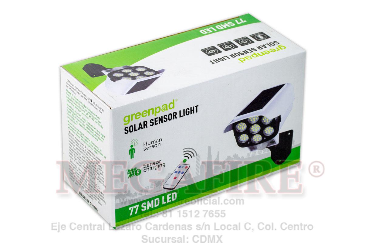 Lampara LED - carga solar - sensor de movimiento - 77SMD - Imagen 6
