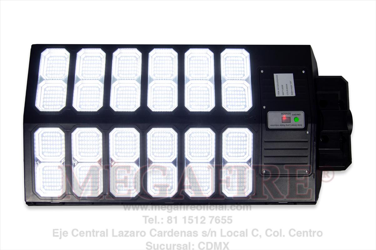 Lámpara LED con panel solar 300w